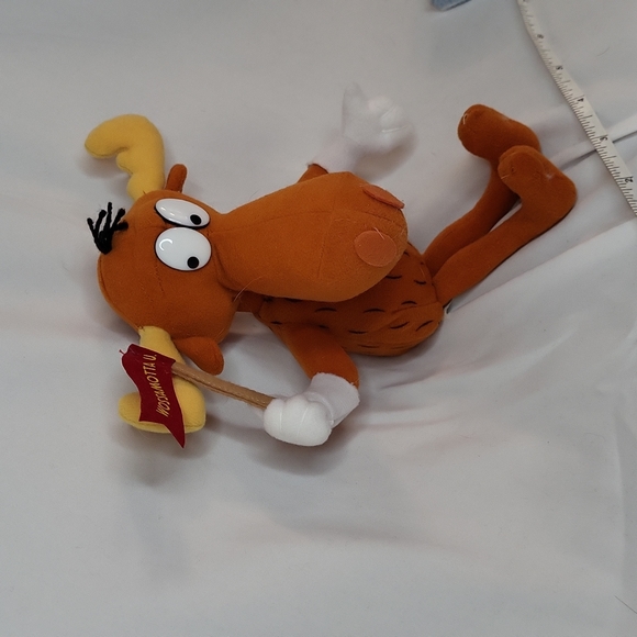 Bullwinkle J Moose vintage 1999 Plush 9" wossamotta University cartoon animal - Picture 5 of 5